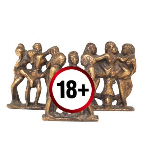 RAR: figurine erotice Kama Sutra. bronz. secolul XIX. India 